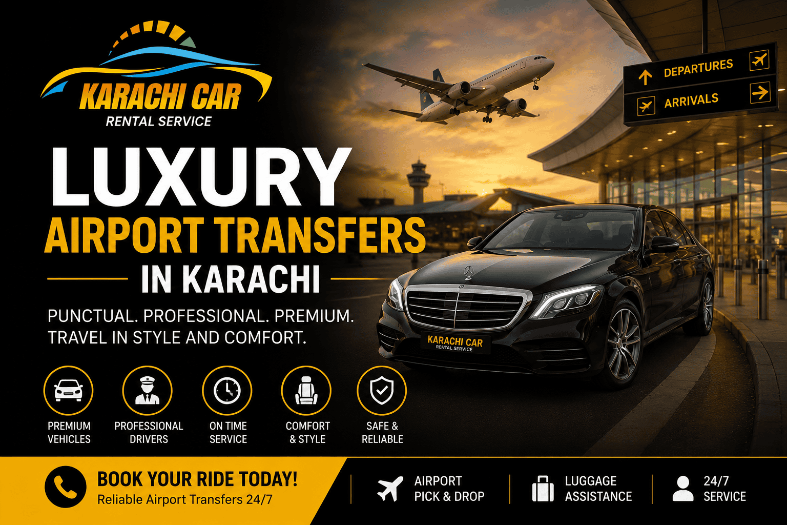Luxury Airport Transfers in Karachi